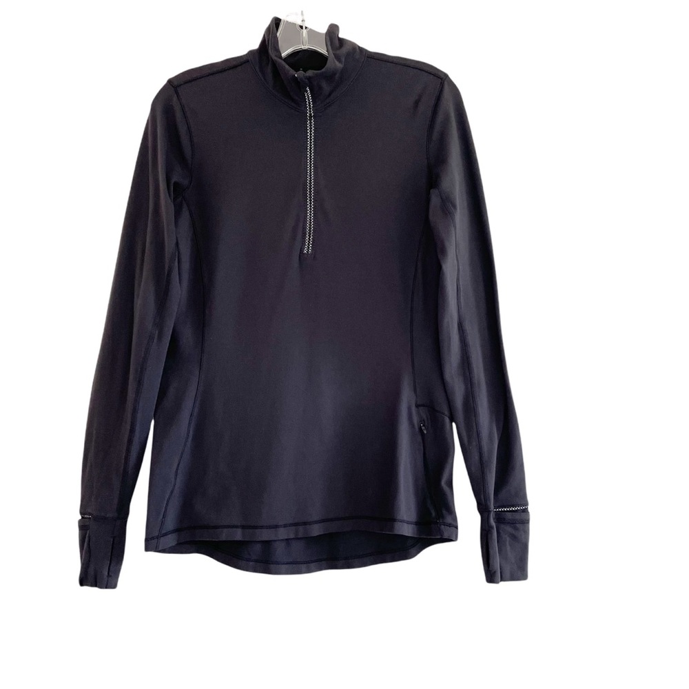 Lululemon Outrun Running Half Zip Black Pullover 4